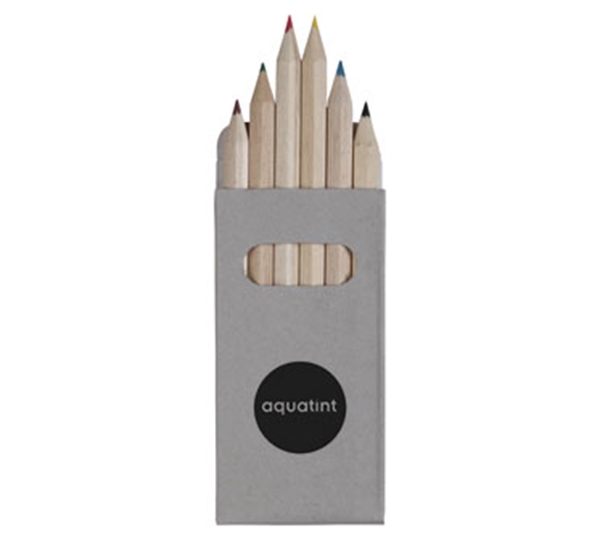 Show details for Six Coloured Pencils