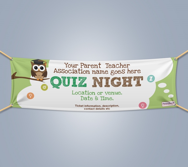 Show details for Quiz Night Landscape Outdoor PVC Banner - 1m x 4m