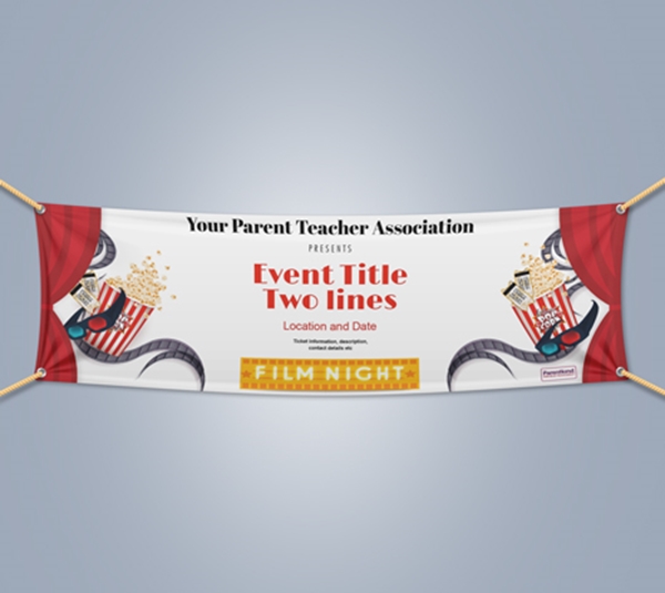Show details for Film Night Landscape Outdoor PVC Banner - 1m x 3m